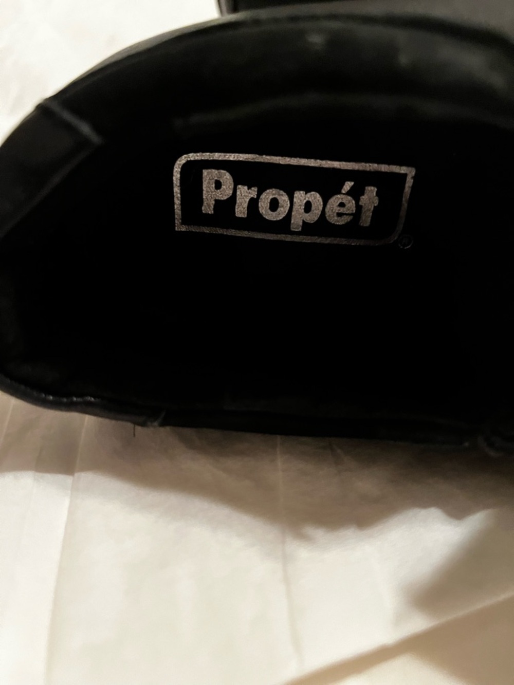 PROPÉT~DELPHI BLACK LEATHER DUAL~ZIP BOOTIES~7.5W - Picture 2 of 10